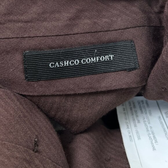 Ermenegildo Zegna Cashmere Cotton Trouser Pants Straight Tapered Leg Designer - Picture 5 of 13